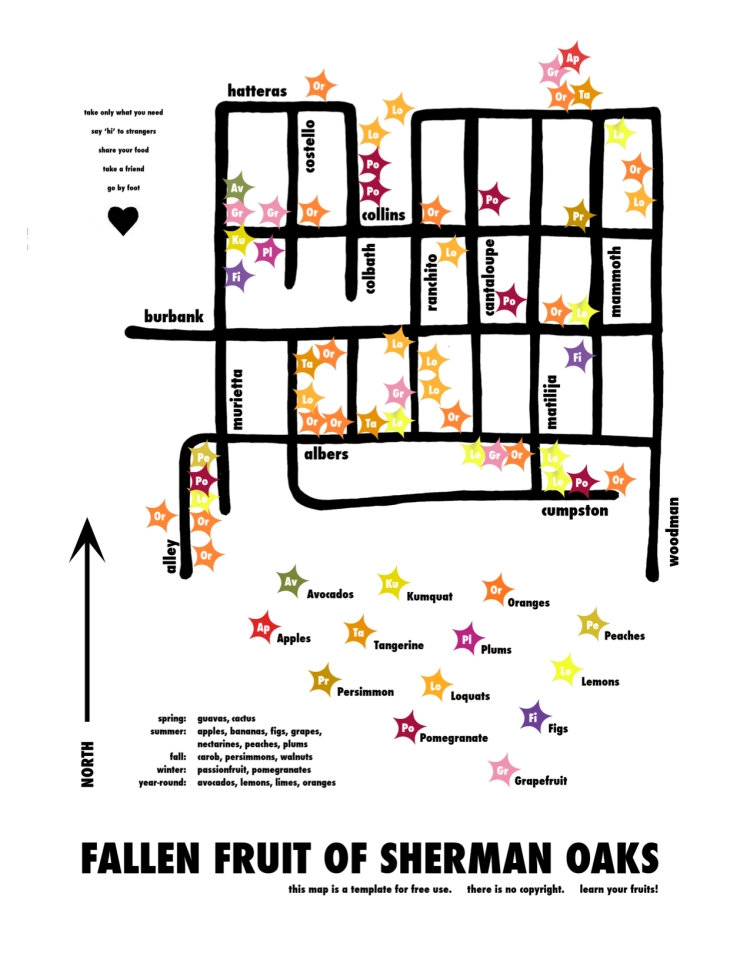 Fruit Map of Sherman Oaks by Fallen Fruit