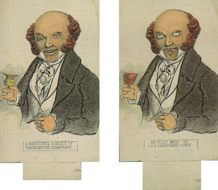 Pull the tab and Van Buren is unhappy to find his fancy champagne replaced with common cider.